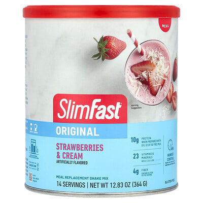 Original, Meal Replacement Shake Mix, Strawberries & Cream