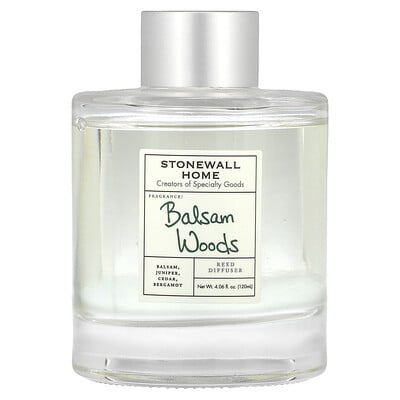 Stonewall Home Reed Diffuser, Balsam Woods
