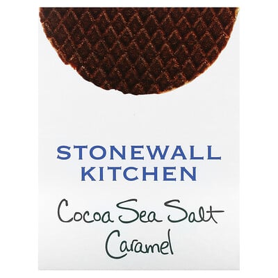 Waffle Cookie, Cocoa Sea Salt Caramel, 8 Dutch Waffle Cookies, 1.1 Oz (32 G)