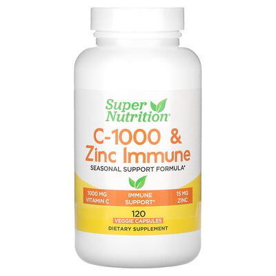 C-1000 & Zinc Immune, 120 Veggie Capsules