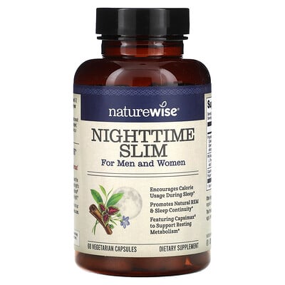 Nighttime Slim, For Men And Women, 60 Vegetarian Capsules