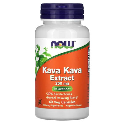 Kava Kava Extract, 250 Mg, 60 Veg Capsules
