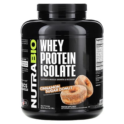 Whey Protein Isolate, Cinnamon Sugar Donut