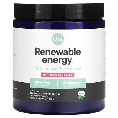 Renewable Energy, Performance Pre-workout, Raspberry Lemonade