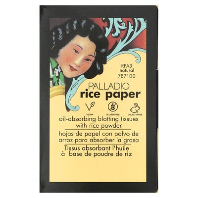 Rice Paper, Oil-absorbing Blotting Tissues, Natural Rpa3, 40 Tissues