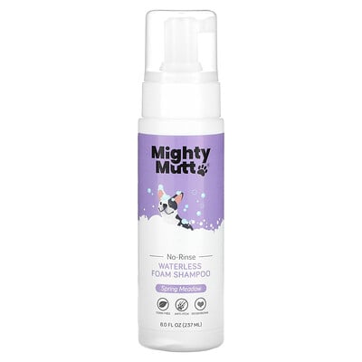 Waterless Foam Shampoo, For Dogs, Spring Meadow