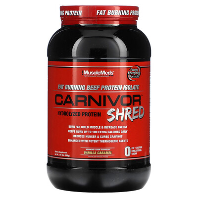 Carnivor Shred, Hydrolyzed Protein, Vanilla Caramel