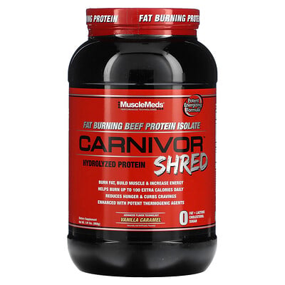 Carnivor Shred, Hydrolyzed Protein, Vanilla Caramel