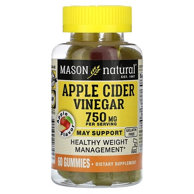 Apple Cider Vinegar, Apple, 750 Mg, 60 Gummies