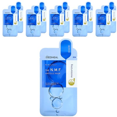 The N.m.f Ampoule Beauty Mask, 10 Sheets, 0.91 Fl Oz (27 Ml)