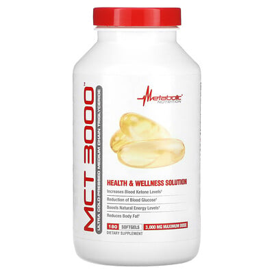 Mct 3000, 1,000 Mg, 180 Softgets