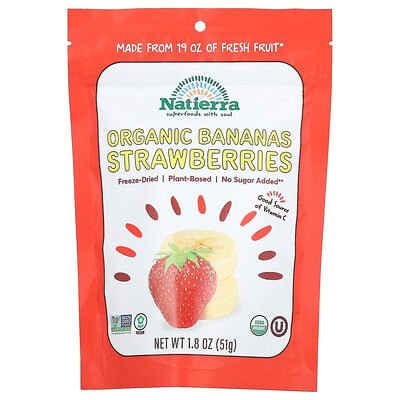 Organic Freeze-dried Bananas And Strawberries