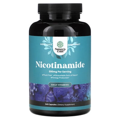 Nicotinamide, Daily Vitamins, 500 Mg