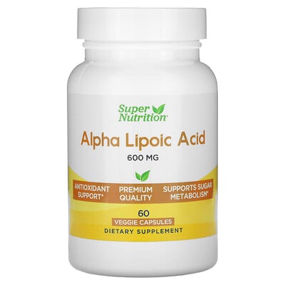 Alpha Lipoic Acid, 600 Mg, 60 Veggie Capsules