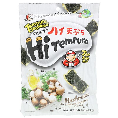 Hitempura Seaweed Snack, Mushroom & Black Pepper