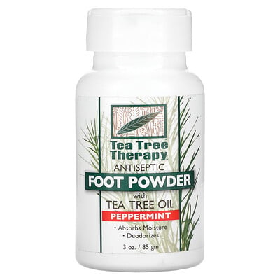Foot Powder, With Tea Tree Oil, Peppermint