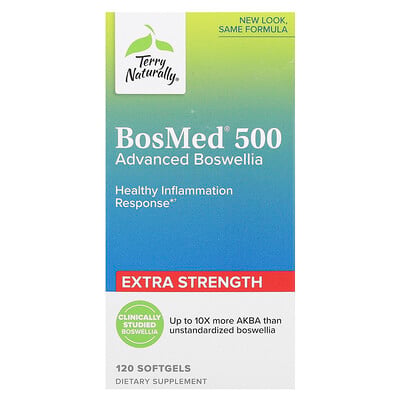 Bosmed 500, Advanced Boswellia, Extra Strength, 120 Softgels