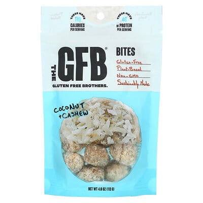 Gluten Free Bites, Coconut + Cashew