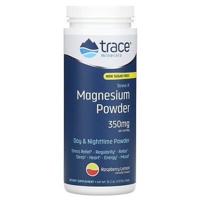 Stress-x, Magnesium Powder, Raspberry Lemon, 350 Mg