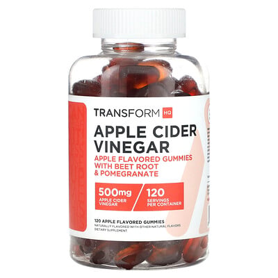 Apple Cider Vinegar, 500 Mg, 120 Apple Flavored Gummies