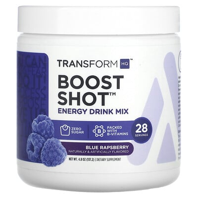 Boost Shot, Energy Drink Mix, Blue Rapsberry