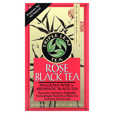 Rose Black Tea, 20 Tea Bags