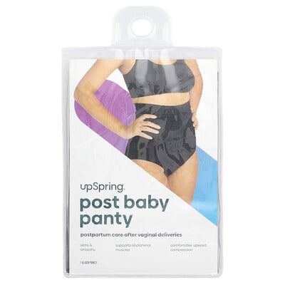 Post Baby Panty, Small/medium, Black, 1 Count