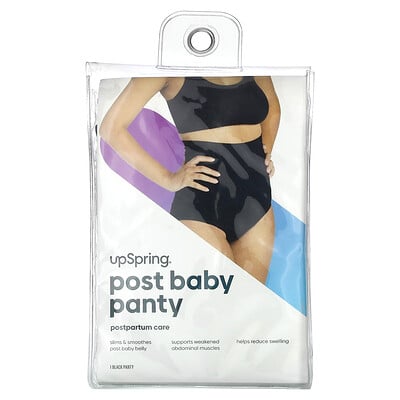 Post Baby Panty, Large/x-large, Black, 1 Panty
