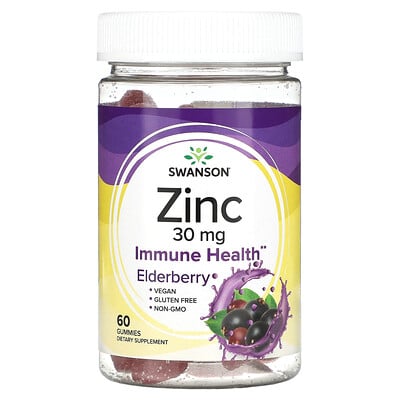 Zinc, 30 Mg, 60 Gummies