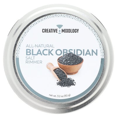 Creative Mixology, All-natural Black Obsidian Salt Rimmer