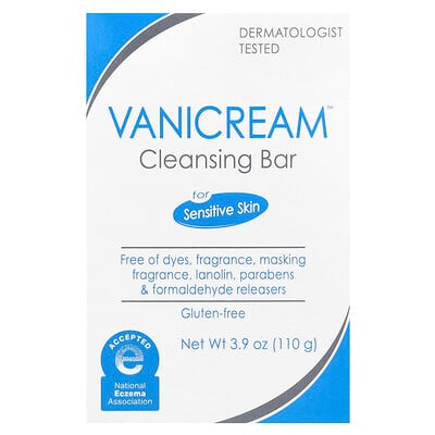 Cleansing Bar, For Sensitive Skin, Fragrance Free