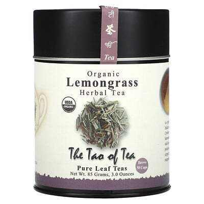 Organic Herbal Tea, Lemongrass, Caffeine Free