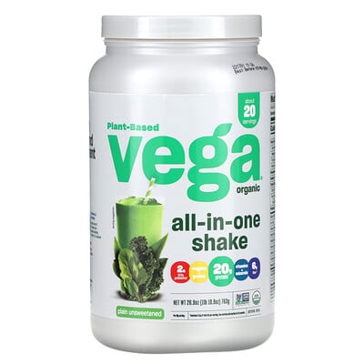 Plant-based, Organic All-in-one Shake, Plain Unsweetened