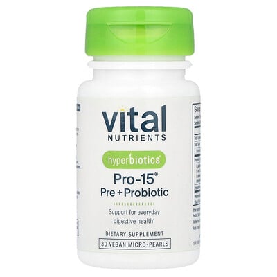 Pro-15®, Pre + Probiotic, 30 Vegan Micro-pearls