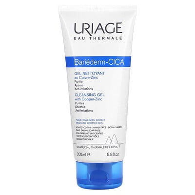Bariederm-cica, Cleansing Gel With Copper-zinc, Unscented
