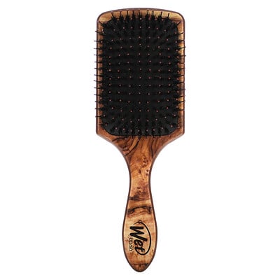Argan Oil Infused Paddle Shine Enhancer Brush, Brown, 1 Brush