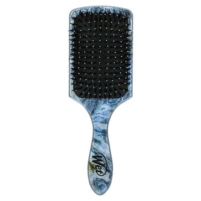 Argan Oil Infused Paddle Shine Enhancer Brush, Blue, 1 Brush