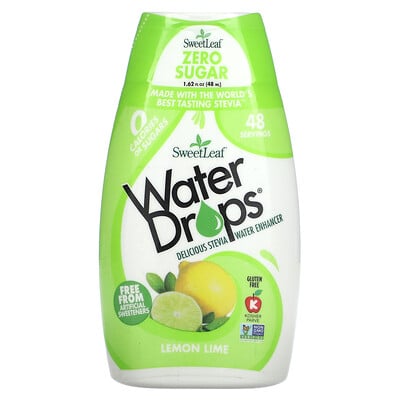 Sweetleaf, Water Drops, Delicious Stevia Water Enhancer, Lemon Lime