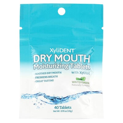 Dry Mouth Moisturizing Tablets With Xylitol, Wintergreen