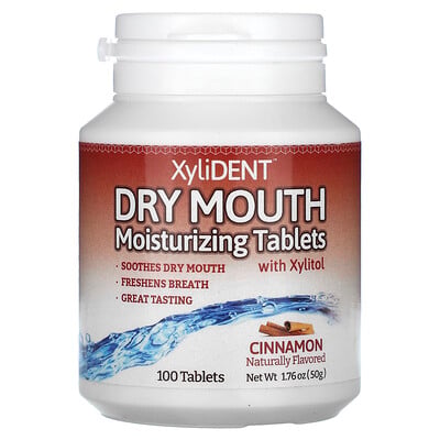 Dry Mouth Moisturizing Tablets With Xylitol , Cinnamon