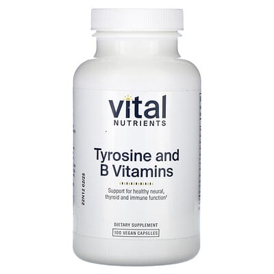 Tyrosine And B Vitamins, 100 Vegan Capsules