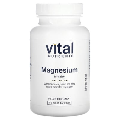 Magnesium (citrate) , 100 Vegan Capsule