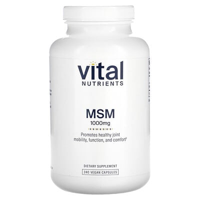 Msm, 1,000 Mg, 240 Vegan Capsules