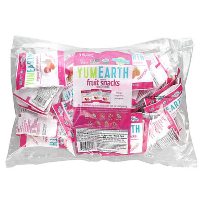 Organic Fruit Snacks, Tropical, 35 Snack Packs, 0.7 Oz (19.8 G)