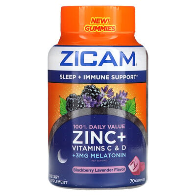Sleep + Immune Support, Blackberry Lavender, 70 Gummies