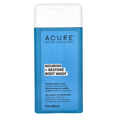 Body Wash, Nourish + Restore, Camellia Seed Oil & Aloe