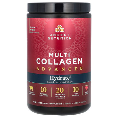 Multi Collagen Advanced, Hydrate, Berry