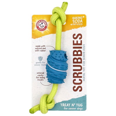 Scrubbies, Dental Toy For Senior Dogs, 1 Toy
