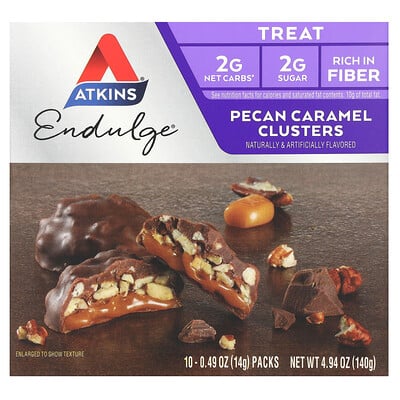 Endulge, Pecan Caramel Clusters, 10 Packs, Each