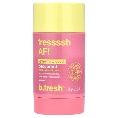Deodorant With Hyaluronic Acid, Grapefruity Good